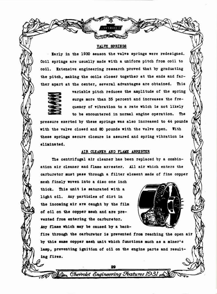 1931 Chevrolet Engineering Features Page 26